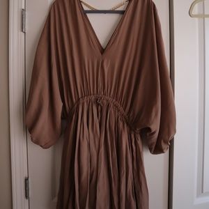 Warm Taupe Colored Fab'rik Dress